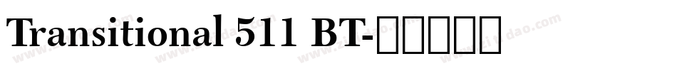 Transitional 511 BT字体转换
